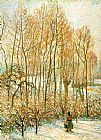 Morning Sunlight on the Snow by Camille Pissarro